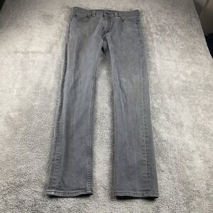 Levis 511 Slim Skinny Fit Jeans Mens 31x32 Gray Mid Rise